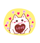 Love  Love 白ちゃん（個別スタンプ：8）
