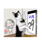 じいちゃんと猫 今日は何の日？1（個別スタンプ：16）