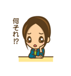 女の子のかわいい仕草と表情（個別スタンプ：5）