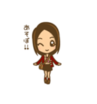 女の子のかわいい仕草と表情（個別スタンプ：8）
