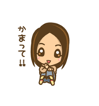 女の子のかわいい仕草と表情（個別スタンプ：10）