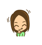 女の子のかわいい仕草と表情（個別スタンプ：16）
