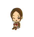 女の子のかわいい仕草と表情（個別スタンプ：20）