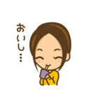 女の子のかわいい仕草と表情（個別スタンプ：33）