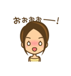 女の子のかわいい仕草と表情（個別スタンプ：39）