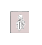ちみっと病み期の女の子（個別スタンプ：3）