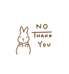 よくばりかわいいうさぎのスタンプ（個別スタンプ：21）