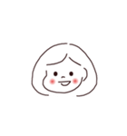 しろのあの子（個別スタンプ：1）