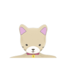 ネコのぽぷちゃんのアニメーションスタンプ（個別スタンプ：3）