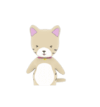 ネコのぽぷちゃんのアニメーションスタンプ（個別スタンプ：11）