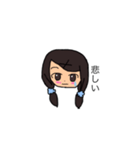 女の子(手描きスタンプ)（個別スタンプ：4）