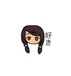 女の子(手描きスタンプ)（個別スタンプ：8）