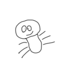 モヤモヤ君、一文字漢字セット（個別スタンプ：1）