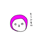 ピンクのだんご3（個別スタンプ：10）