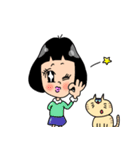 女の子とネコくん（個別スタンプ：20）