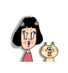 女の子とネコくん（個別スタンプ：22）