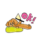 四本足のお友達。犬のチャップ。（個別スタンプ：19）