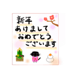 みんなのくろねこ（個別スタンプ：24）