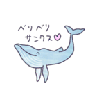 しろいクジラのスタンプ（個別スタンプ：4）