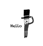 オジサンの日常( ´灬` )英語版（個別スタンプ：1）