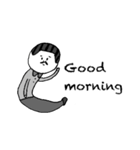 オジサンの日常( ´灬` )英語版（個別スタンプ：2）