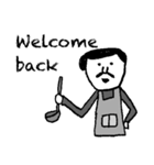 オジサンの日常( ´灬` )英語版（個別スタンプ：16）