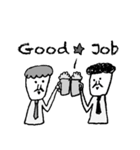 オジサンの日常( ´灬` )英語版（個別スタンプ：18）