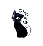 クロ猫スタンプ（個別スタンプ：2）