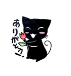 クロ猫スタンプ（個別スタンプ：6）