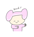 ひかるちゃんと宇宙であそぼ（個別スタンプ：1）