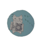白猫と仲良し。（個別スタンプ：3）