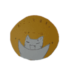 白猫と仲良し。（個別スタンプ：18）