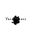 黒猫ismプチ（個別スタンプ：5）