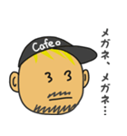 金髪ひげメガネのスタンプ（個別スタンプ：4）