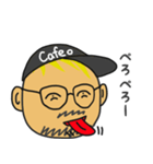 金髪ひげメガネのスタンプ（個別スタンプ：6）