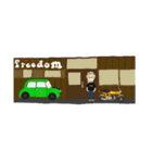 まりの印 hair bar freedom 編（個別スタンプ：5）