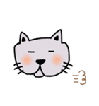 ねこの表情シリーズ（個別スタンプ：8）