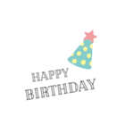 Simple and Cute Greeting（個別スタンプ：21）