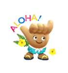 ハワイ州観光局のキャラクターShakaちゃん2（個別スタンプ：1）
