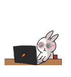 うさぎめがね（個別スタンプ：3）