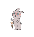 うさぎめがね（個別スタンプ：8）