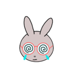 うさぎめがね（個別スタンプ：13）