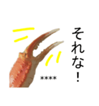 【カスタム】カニ食べ放題（実写）（個別スタンプ：16）