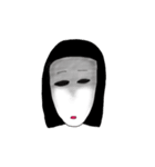 おもしろ白顔女子2（個別スタンプ：15）