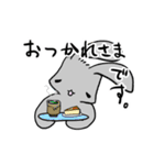 灰色なうさぎ2（個別スタンプ：7）