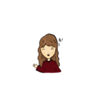 赤いドレスの少女（個別スタンプ：2）