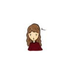 赤いドレスの少女（個別スタンプ：5）