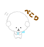 ふわふわ♪マルチーズ日常スタンプ（個別スタンプ：17）