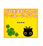 黒猫ちい占いの幸せを呼ぶ御守り（個別スタンプ：10）