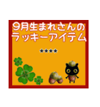 黒猫ちい占いの幸せを呼ぶ御守り（個別スタンプ：13）